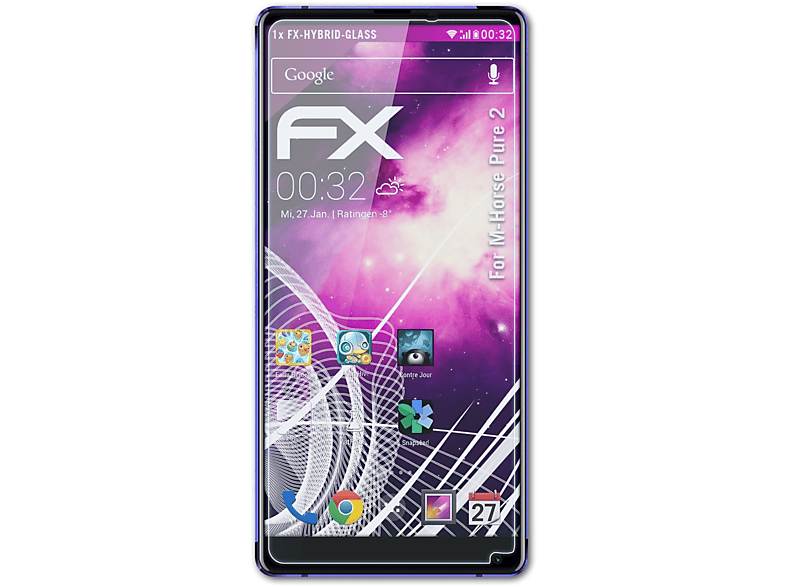 ATFOLIX FX-Hybrid-Glass Schutzglas(für 2) Pure M-Horse