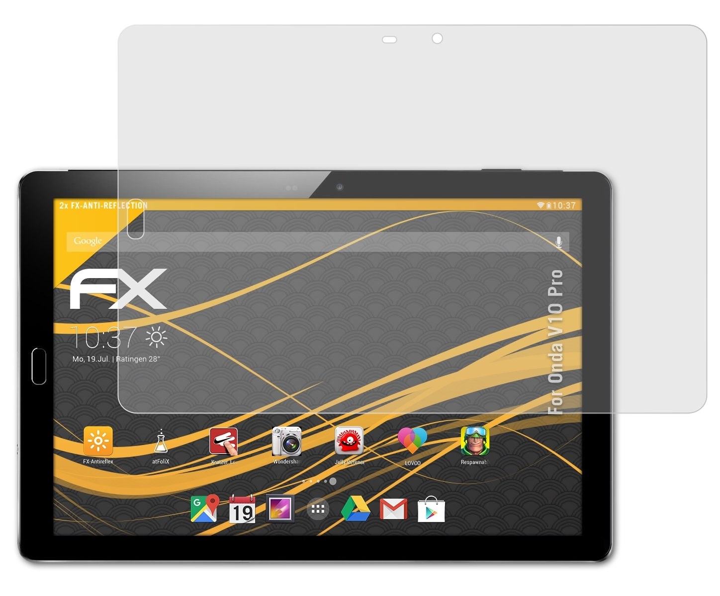 2x Displayschutz(für FX-Antireflex Onda ATFOLIX Pro) V10