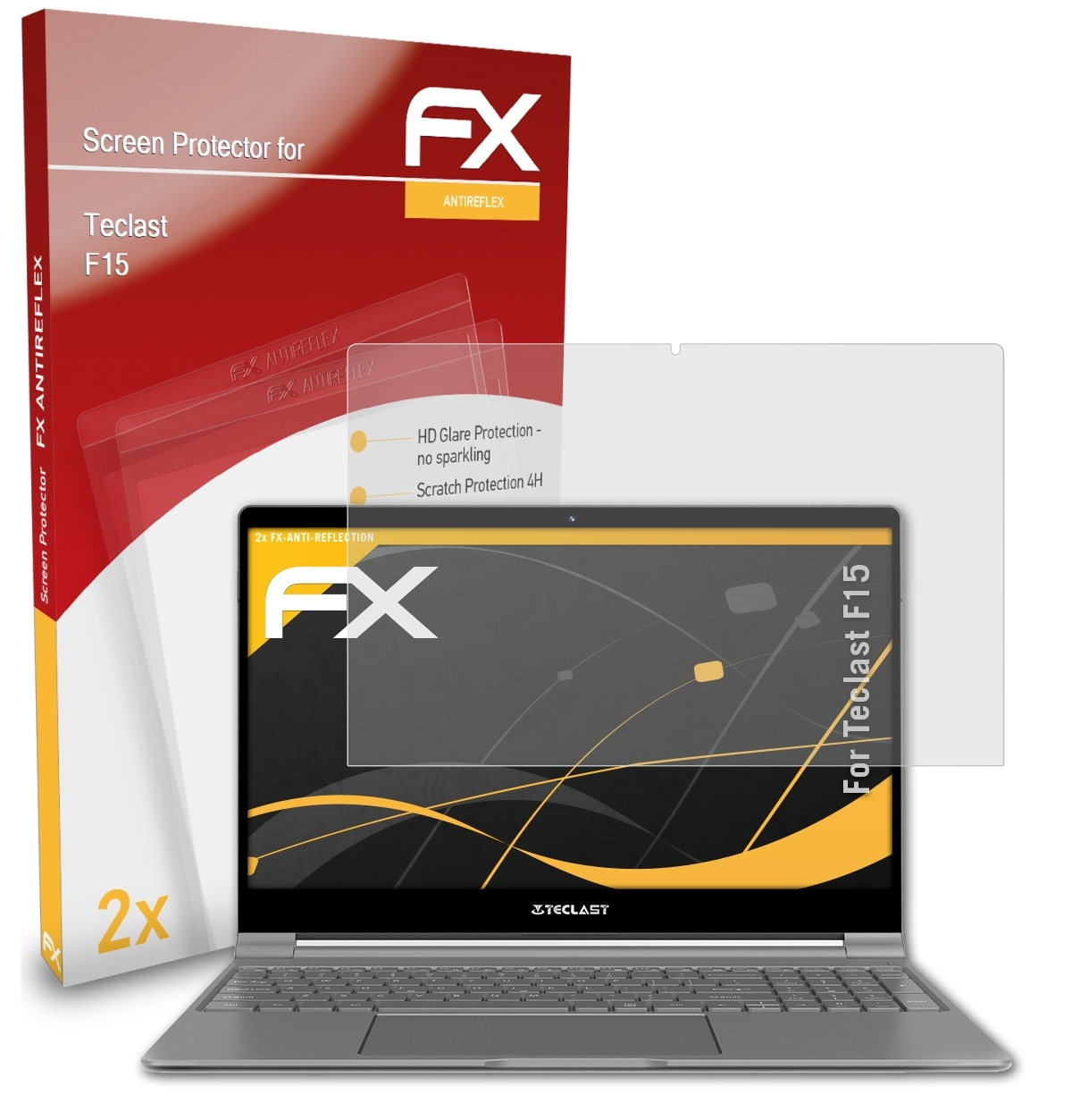 ATFOLIX 2x FX-Antireflex Displayschutz(für Teclast F15)