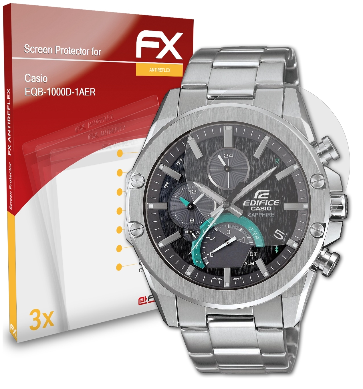 EQB-1000D-1AER) FX-Antireflex ATFOLIX 3x Casio Displayschutz(für