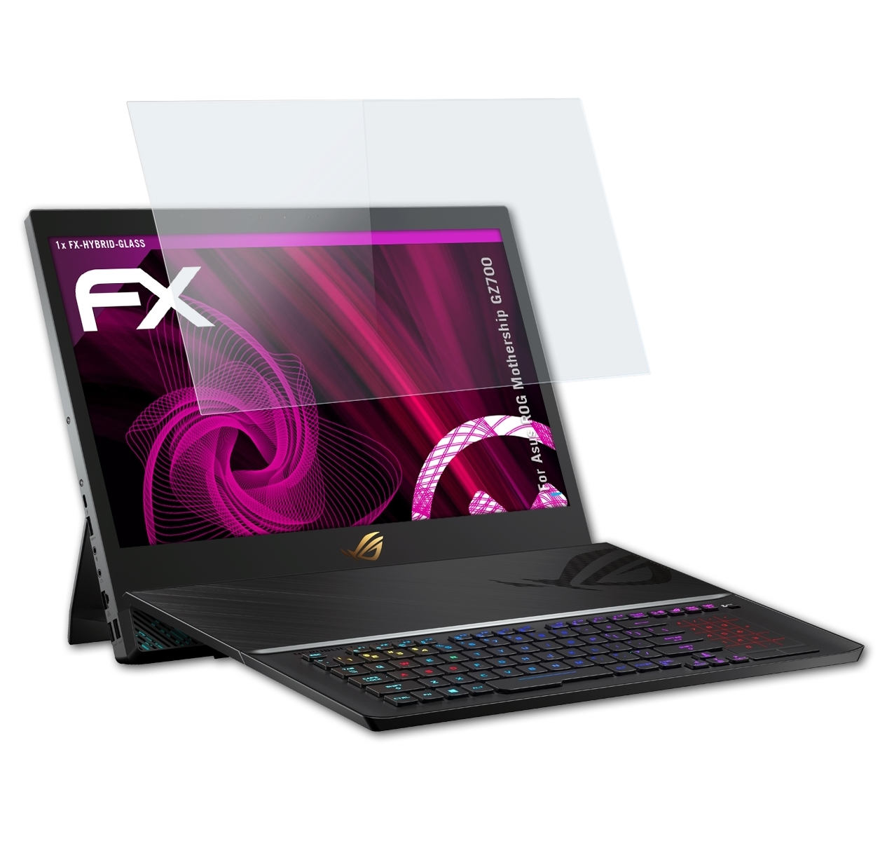 ATFOLIX FX-Hybrid-Glass Schutzglas(für Mothership (GZ700)) ROG Asus