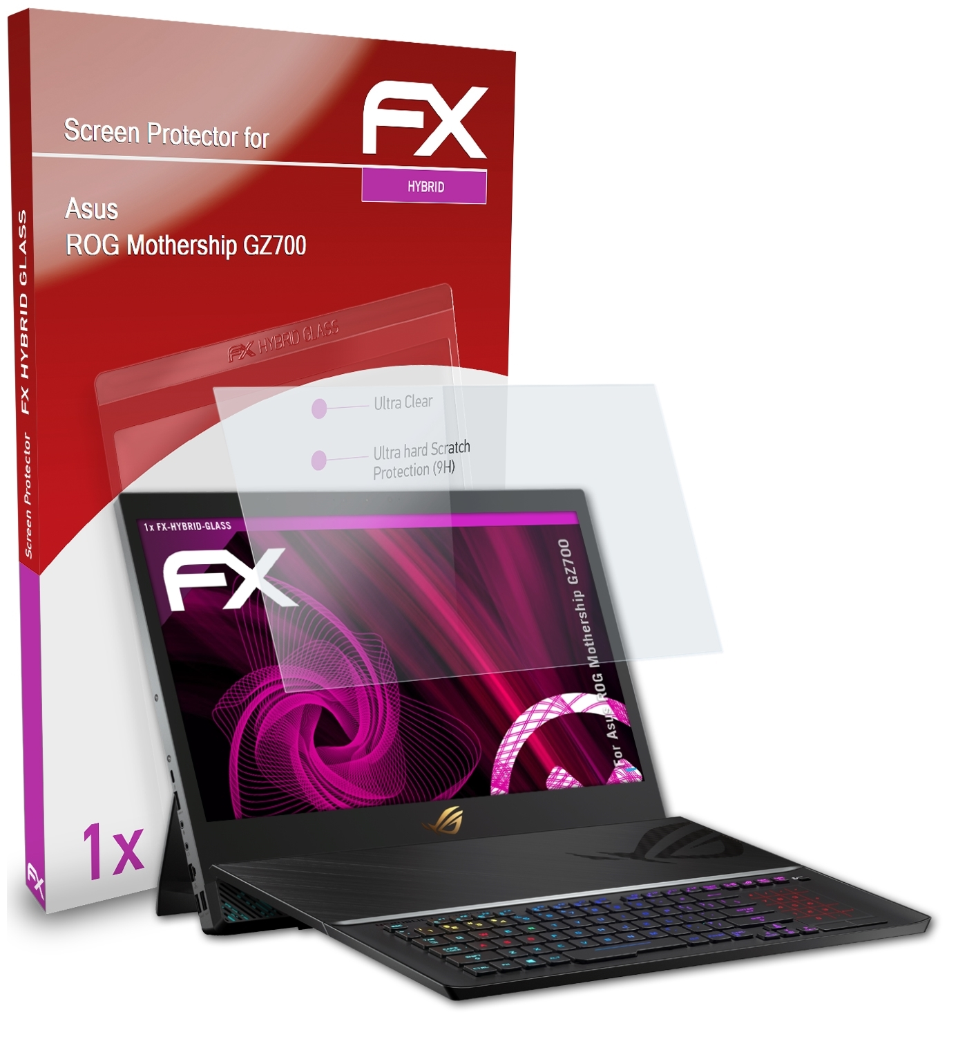 ATFOLIX FX-Hybrid-Glass Schutzglas(für Mothership (GZ700)) ROG Asus