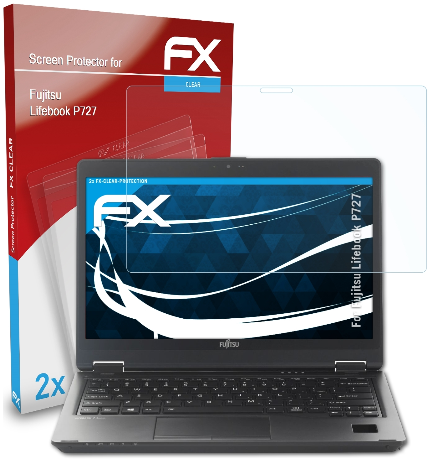 P727) FX-Clear ATFOLIX Fujitsu Displayschutz(für Lifebook 2x
