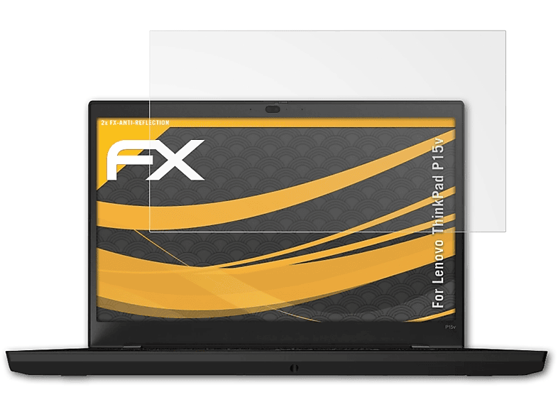 ATFOLIX 2x FX-Antireflex Displayschutz(für Lenovo ThinkPad P15v)