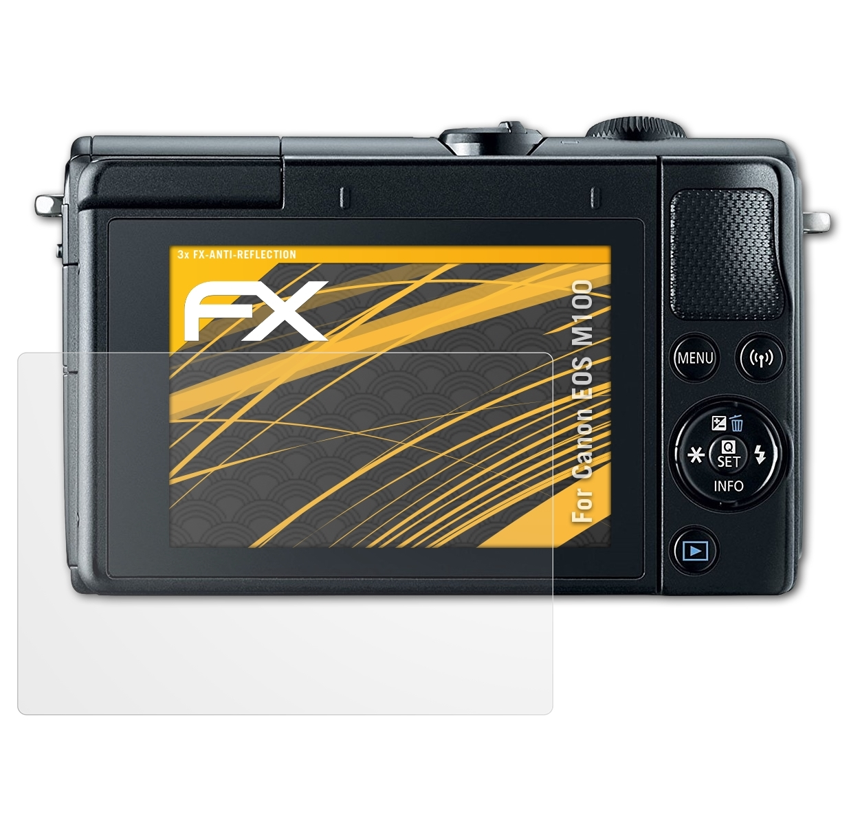 FX-Antireflex Displayschutz(für Canon EOS M100) 3x ATFOLIX