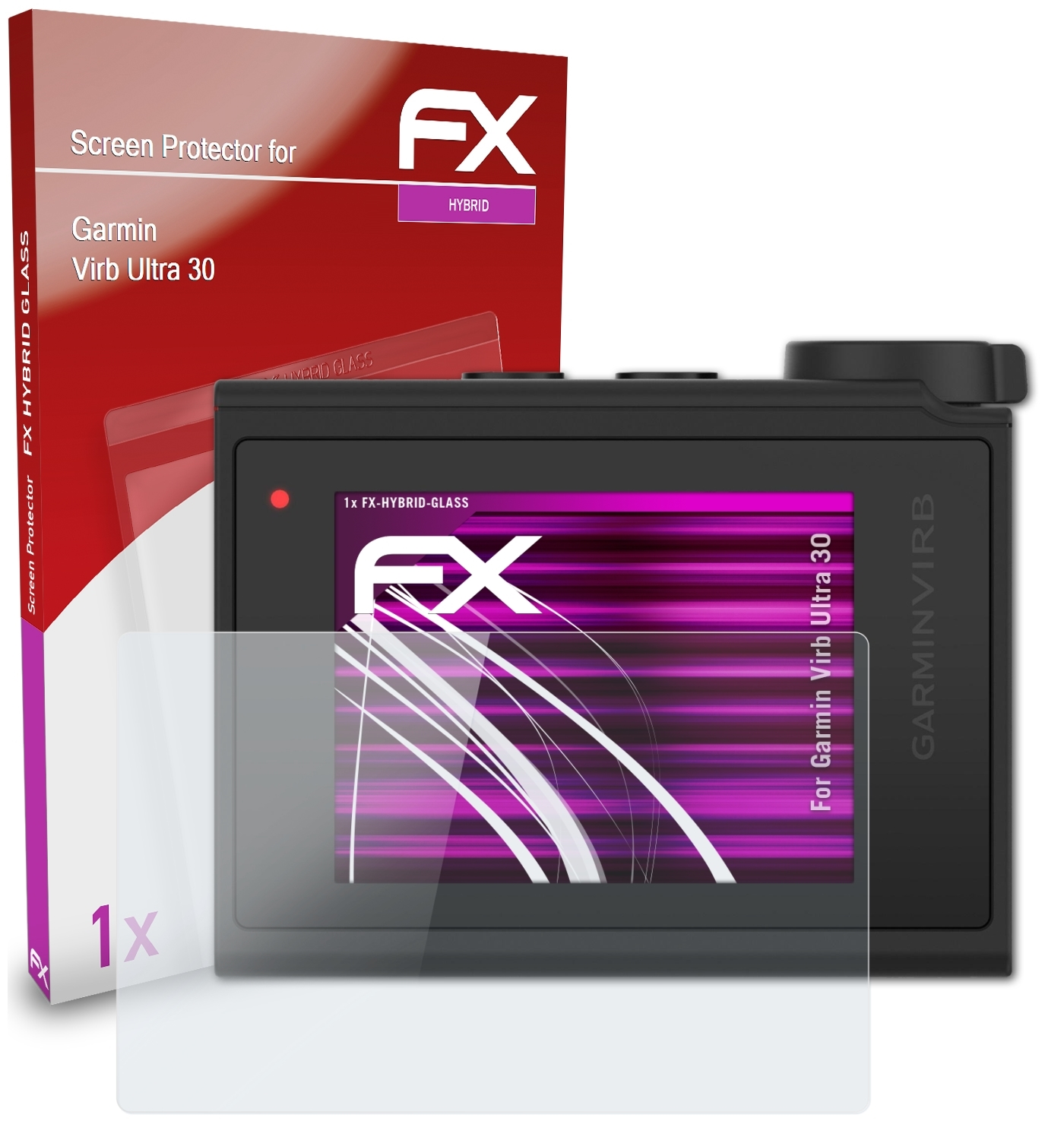 Virb Schutzglas(für FX-Hybrid-Glass Ultra 30) ATFOLIX Garmin