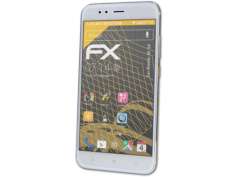 5X) ATFOLIX Displayschutz(für 3x FX-Antireflex Mi Xiaomi