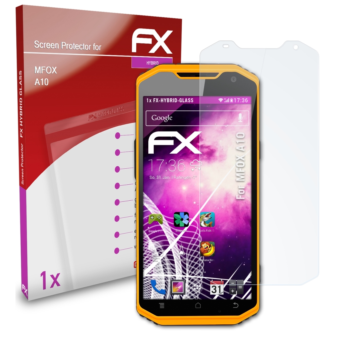 ATFOLIX FX-Hybrid-Glass MFOX Schutzglas(für A10)