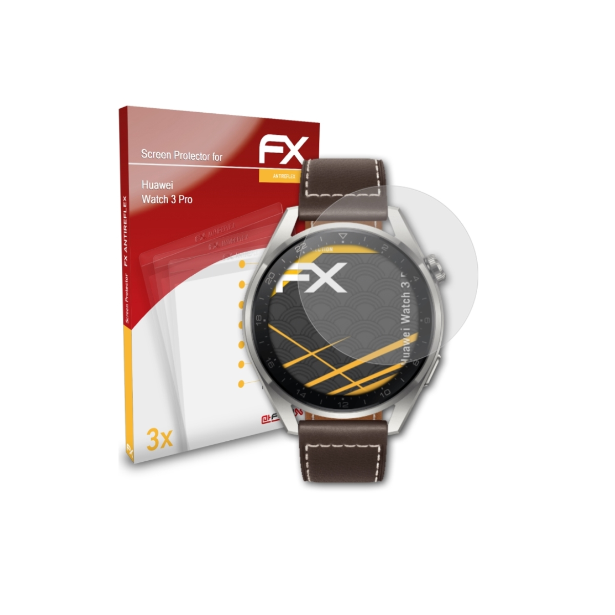 Displayschutz(für Huawei ATFOLIX FX-Antireflex Watch 3x Pro) 3