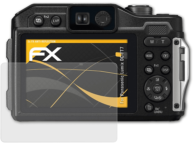 Displayschutz(für ATFOLIX Panasonic Lumix DC-FT7) 3x FX-Antireflex
