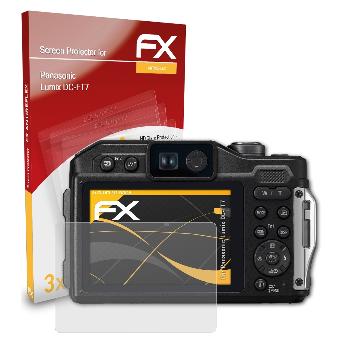 ATFOLIX 3x DC-FT7) Lumix FX-Antireflex Displayschutz(für Panasonic