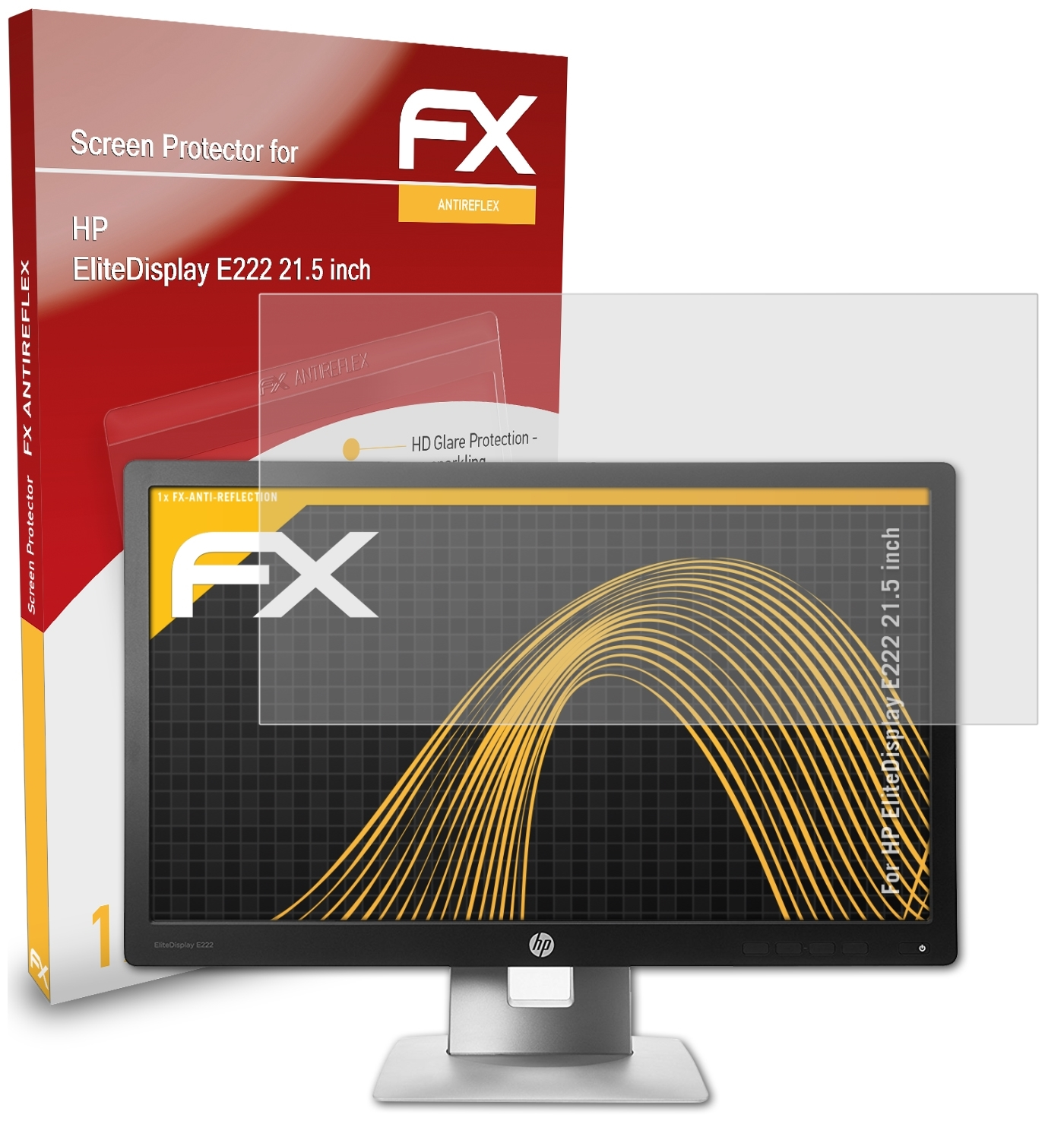 ATFOLIX FX-Antireflex Displayschutz(für HP (21.5 EliteDisplay E222 inch))