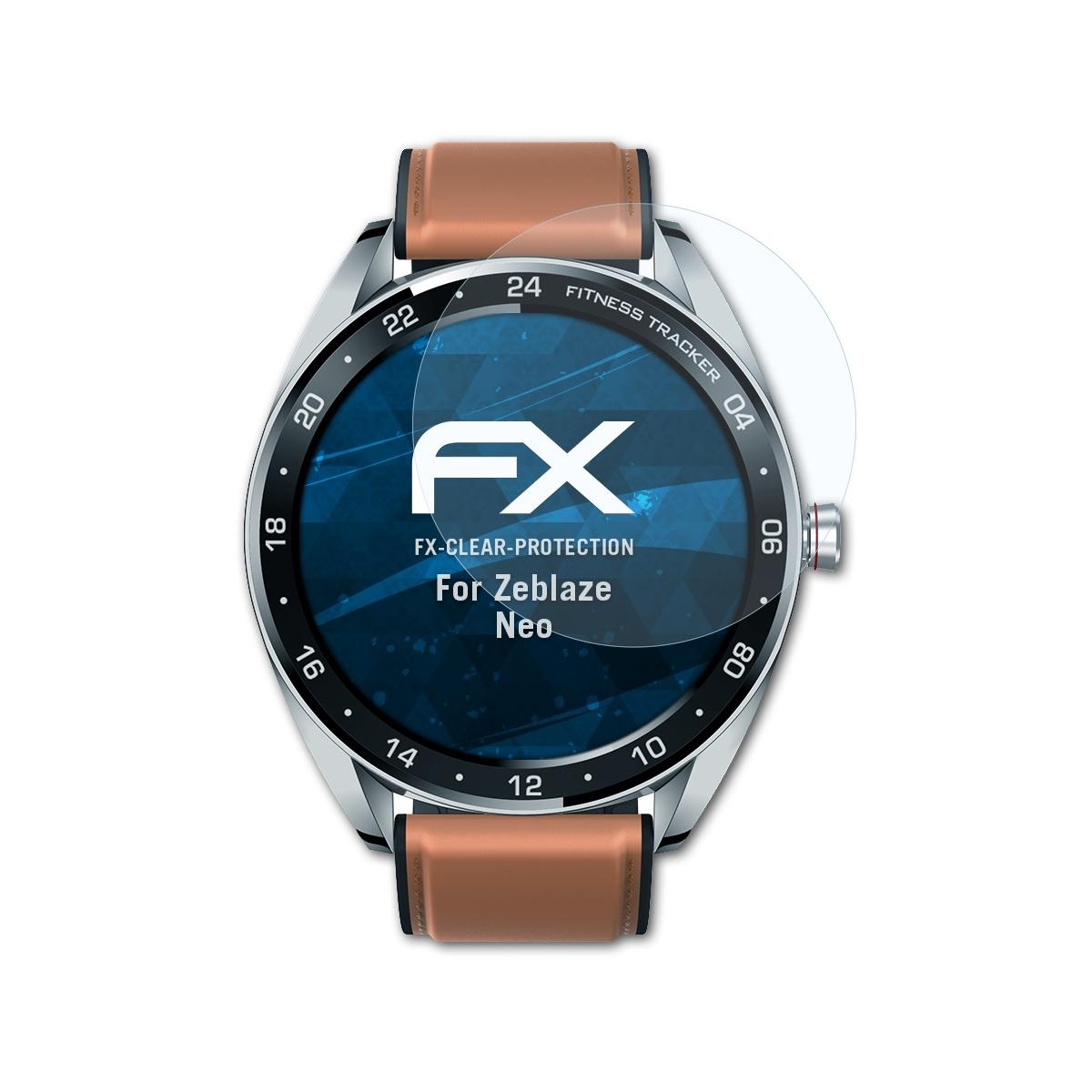 ATFOLIX 3x FX-Clear Zeblaze Neo) Displayschutz(für