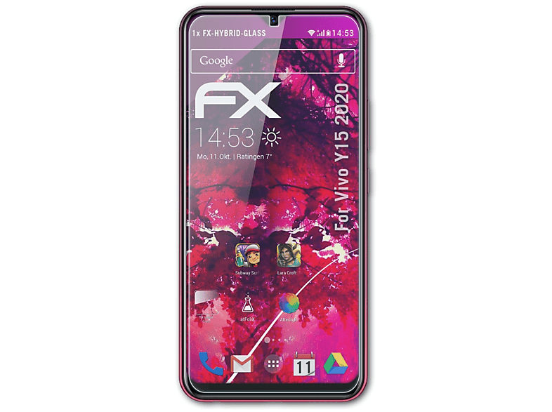 FX-Hybrid-Glass Y15 Vivo Schutzglas(für ATFOLIX 2020)