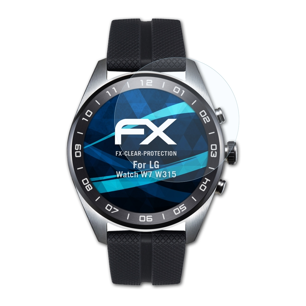 ATFOLIX 3x FX-Clear Displayschutz(für Watch (W315)) LG W7