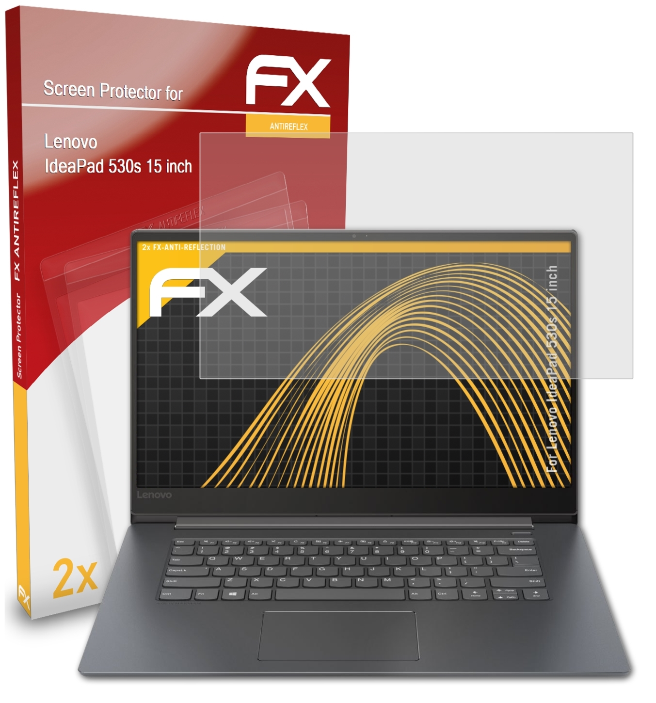 530s (15 Lenovo IdeaPad Displayschutz(für inch)) ATFOLIX 2x FX-Antireflex