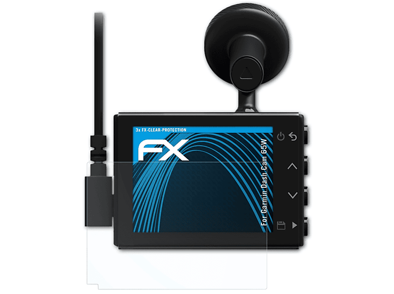 65W) FX-Clear Cam 3x ATFOLIX Dash Garmin Displayschutz(für