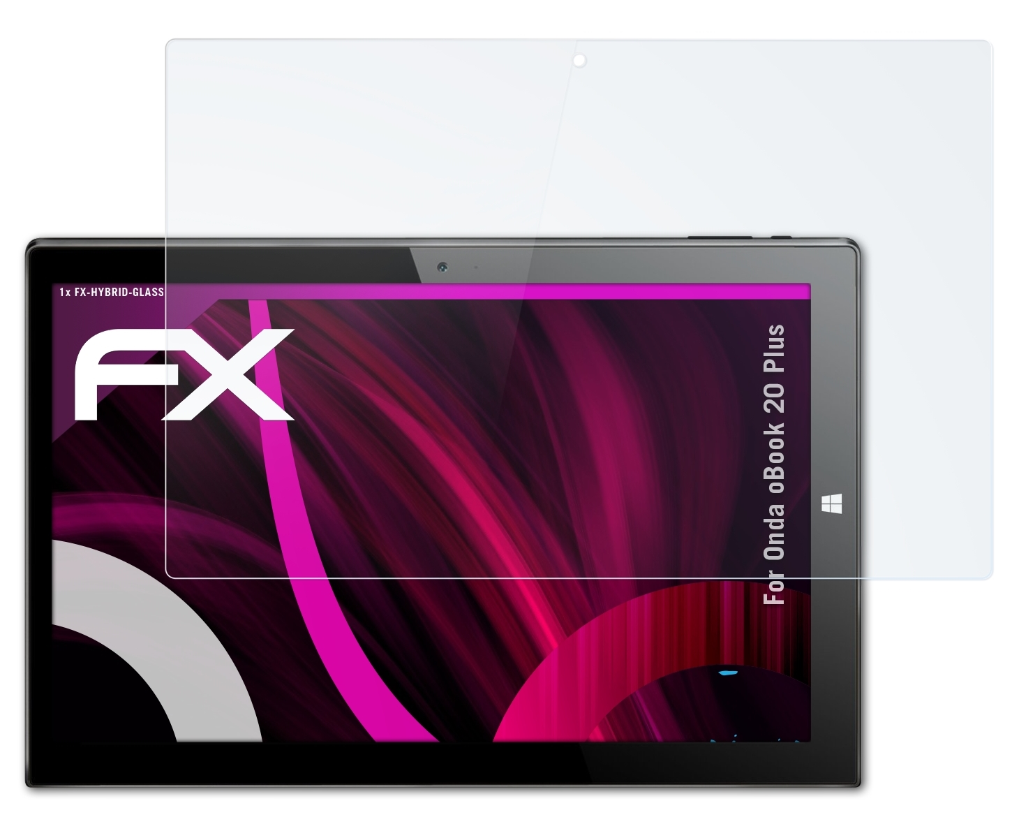ATFOLIX FX-Hybrid-Glass Schutzglas(für Onda oBook 20 Plus)