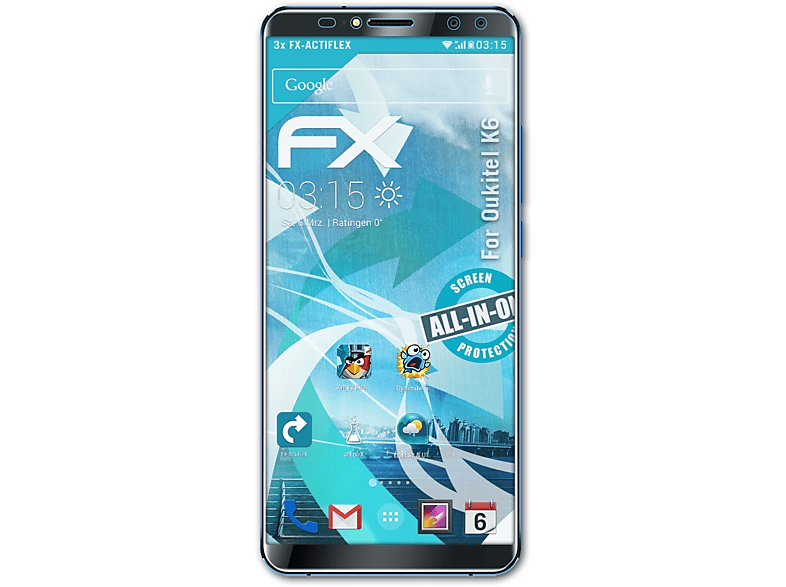 FX-ActiFleX Oukitel ATFOLIX Displayschutz(für 3x K6)