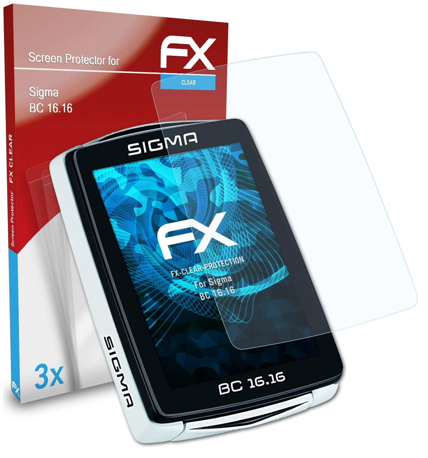 3x ATFOLIX FX-Clear BC Displayschutz(für 16.16) Sigma