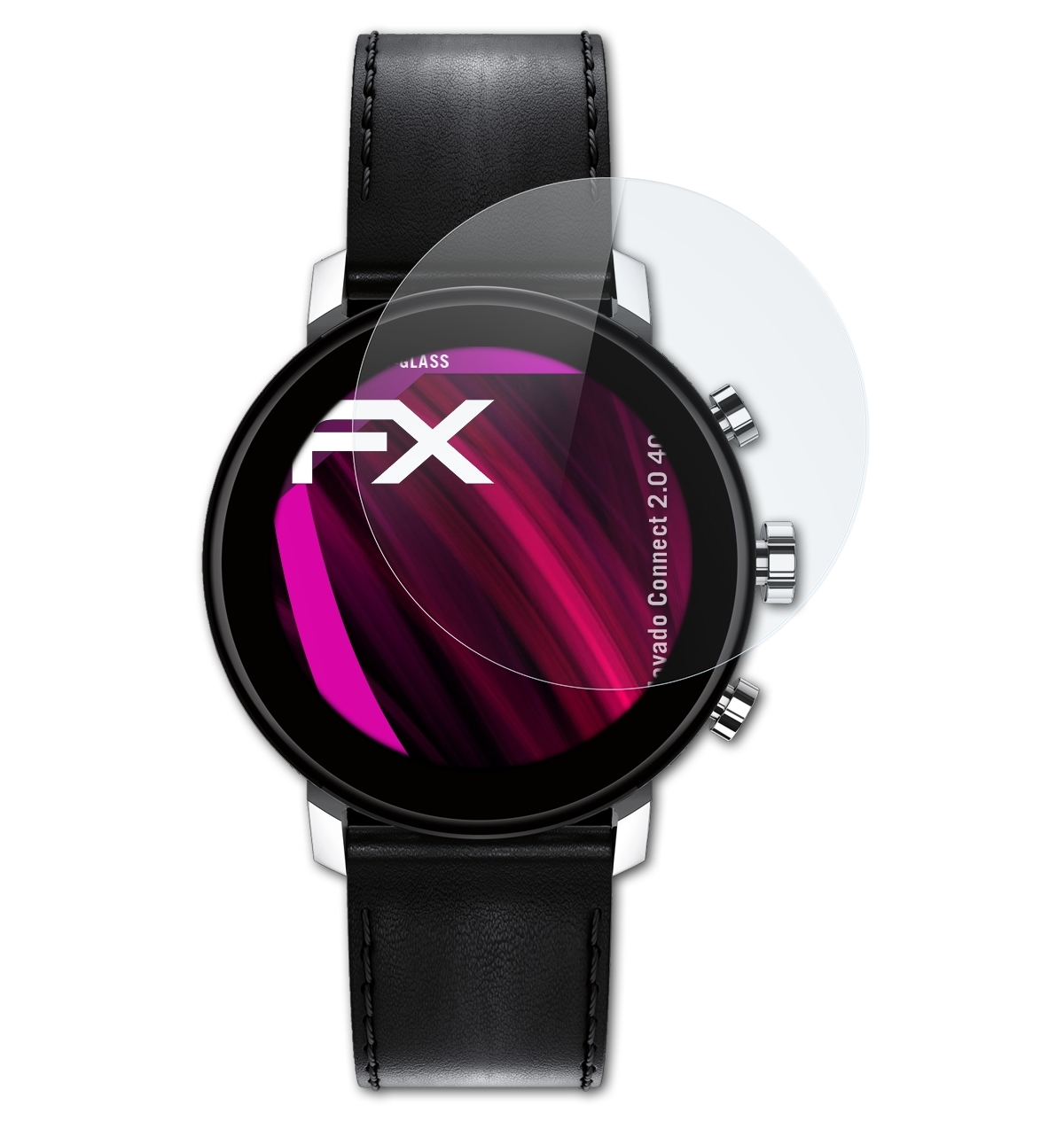 ATFOLIX Schutzglas(für FX-Hybrid-Glass 2.0 (40mm)) Movado Connect