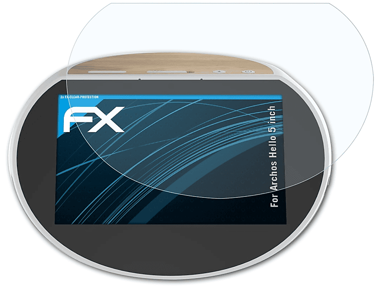 ATFOLIX 3x FX-Clear Displayschutz(für Archos Hello 5 inch)