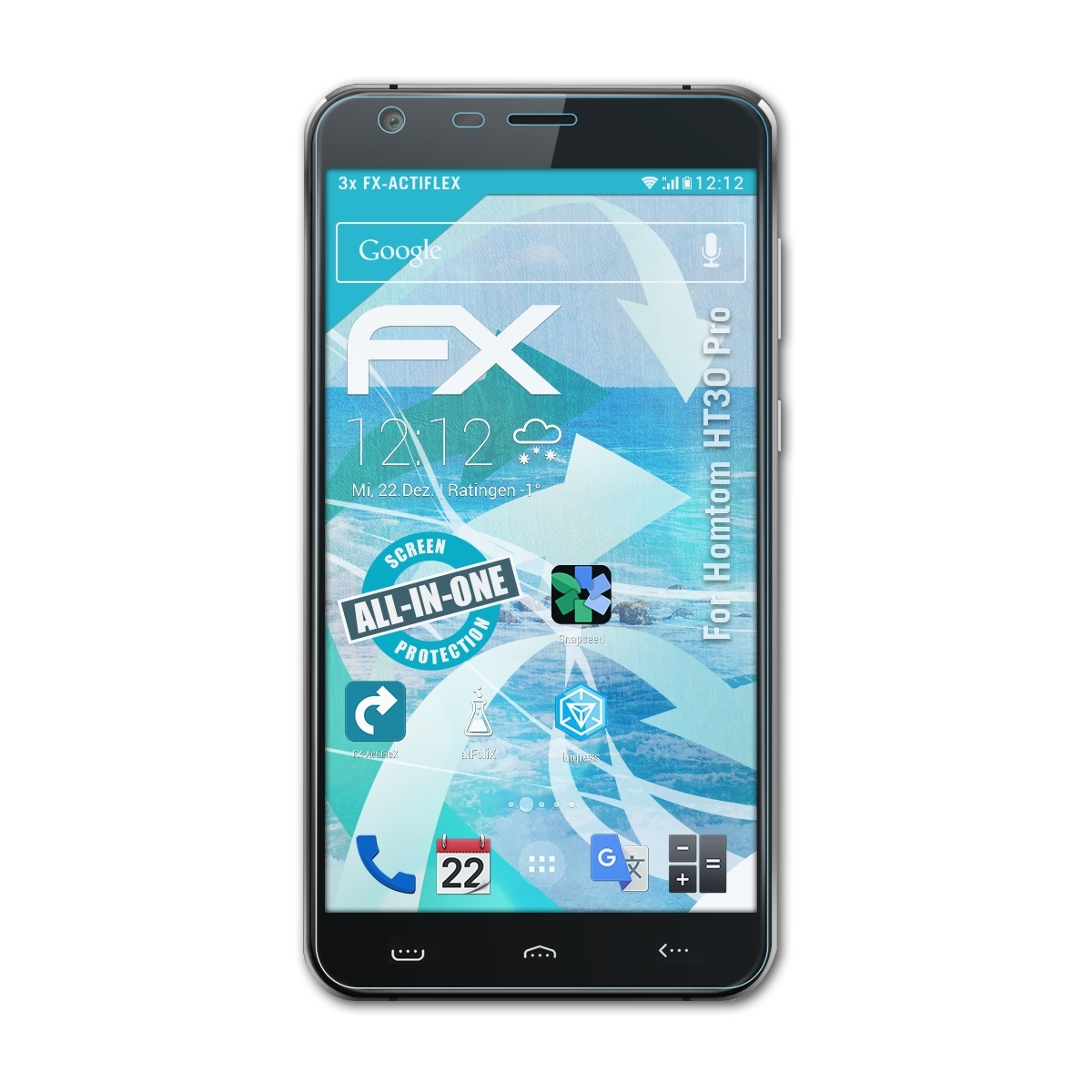 FX-ActiFleX Pro) Homtom HT30 Displayschutz(für 3x ATFOLIX