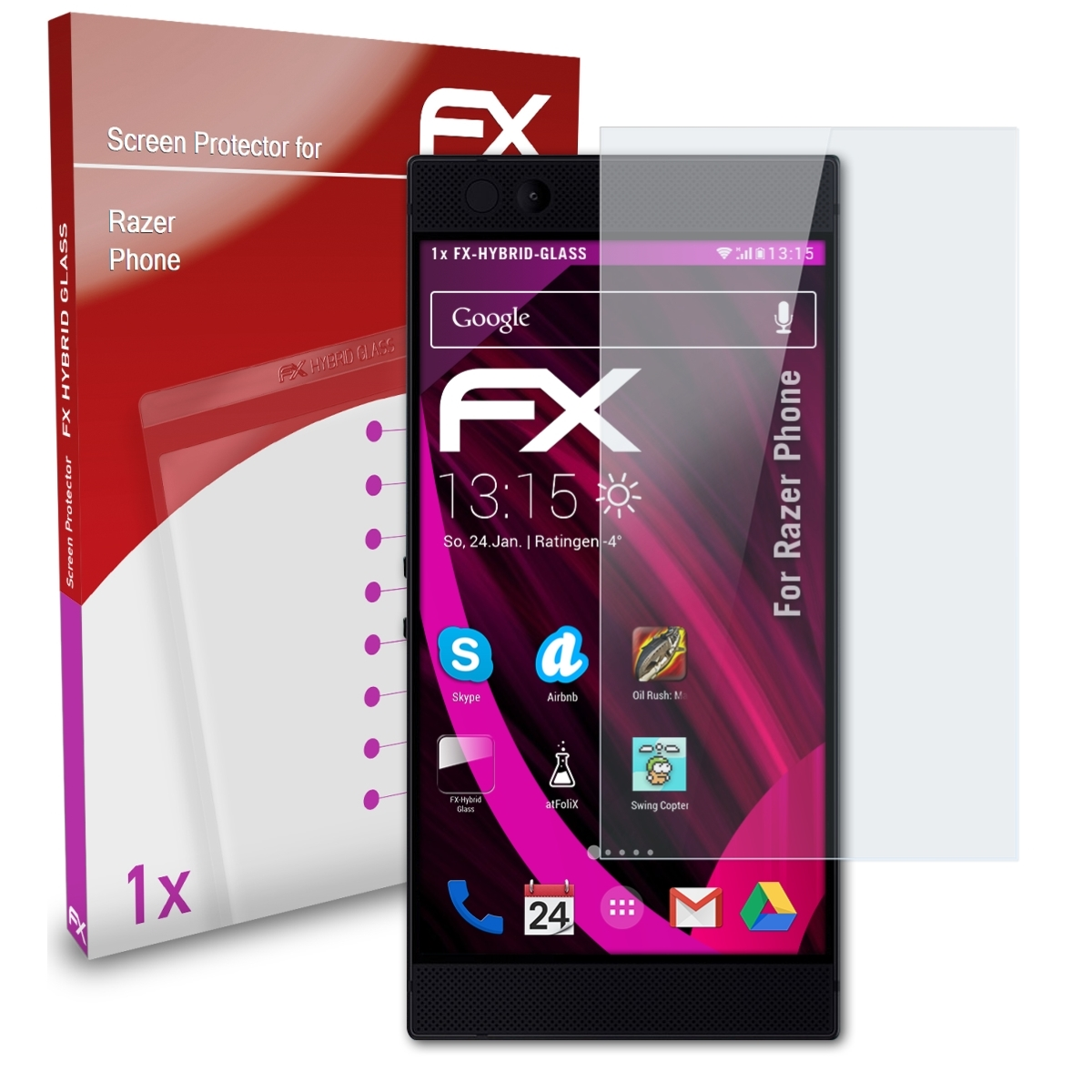 FX-Hybrid-Glass Schutzglas(für Razer ATFOLIX Phone)