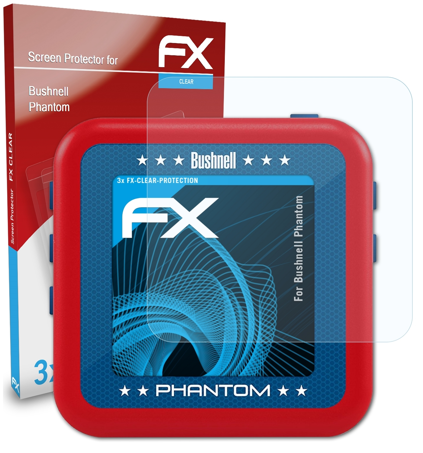 Phantom) ATFOLIX 3x Bushnell FX-Clear Displayschutz(für