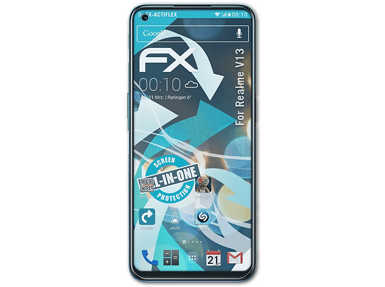 ATFOLIX 3x FX-ActiFleX Displayschutz(für Realme V13)