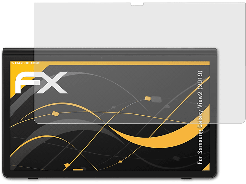 ATFOLIX 2x FX-Antireflex Displayschutz(für Samsung Galaxy View2 (2019))