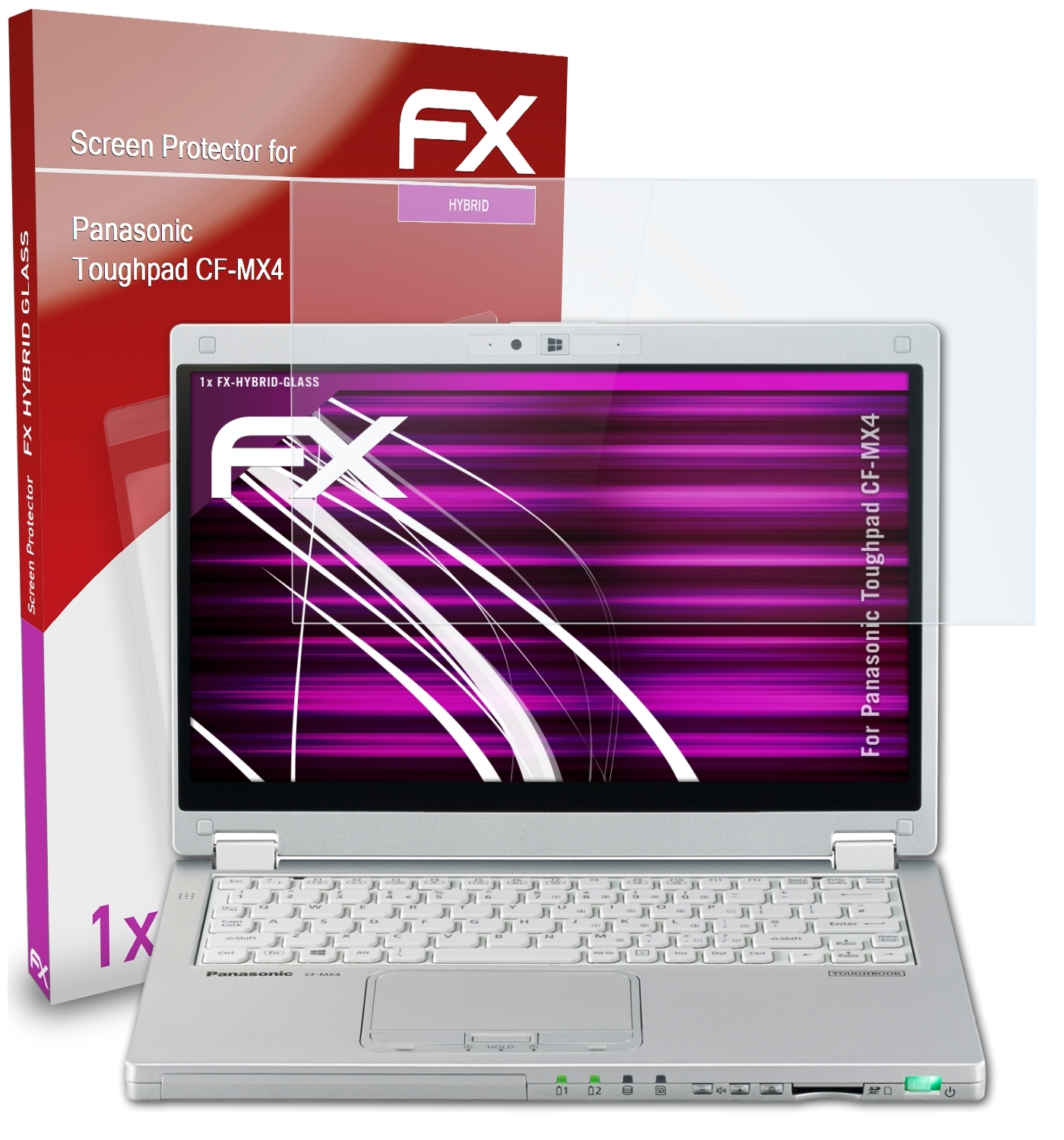 ATFOLIX FX-Hybrid-Glass CF-MX4) Panasonic Schutzglas(für Toughpad