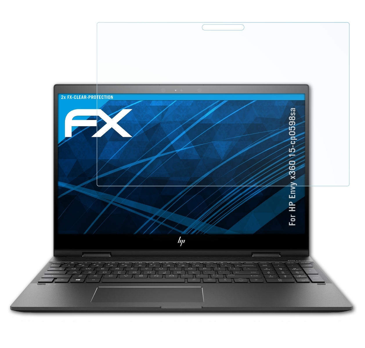 2x Displayschutz(für 15-cp0598sa) HP FX-Clear Envy ATFOLIX x360