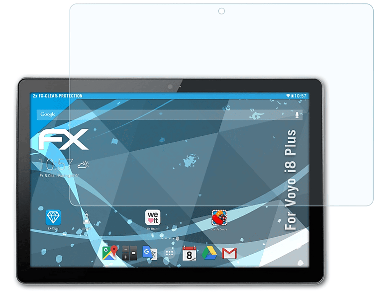 ATFOLIX 2x FX-Clear Displayschutz(für i8 Plus) Voyo