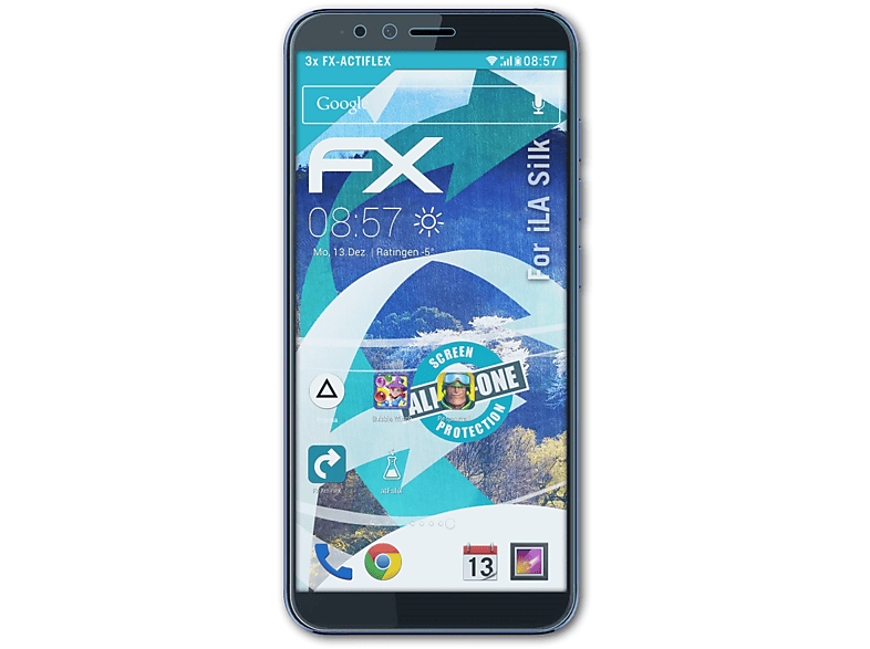 ATFOLIX 3x FX-ActiFleX Displayschutz(für Silk) iLA