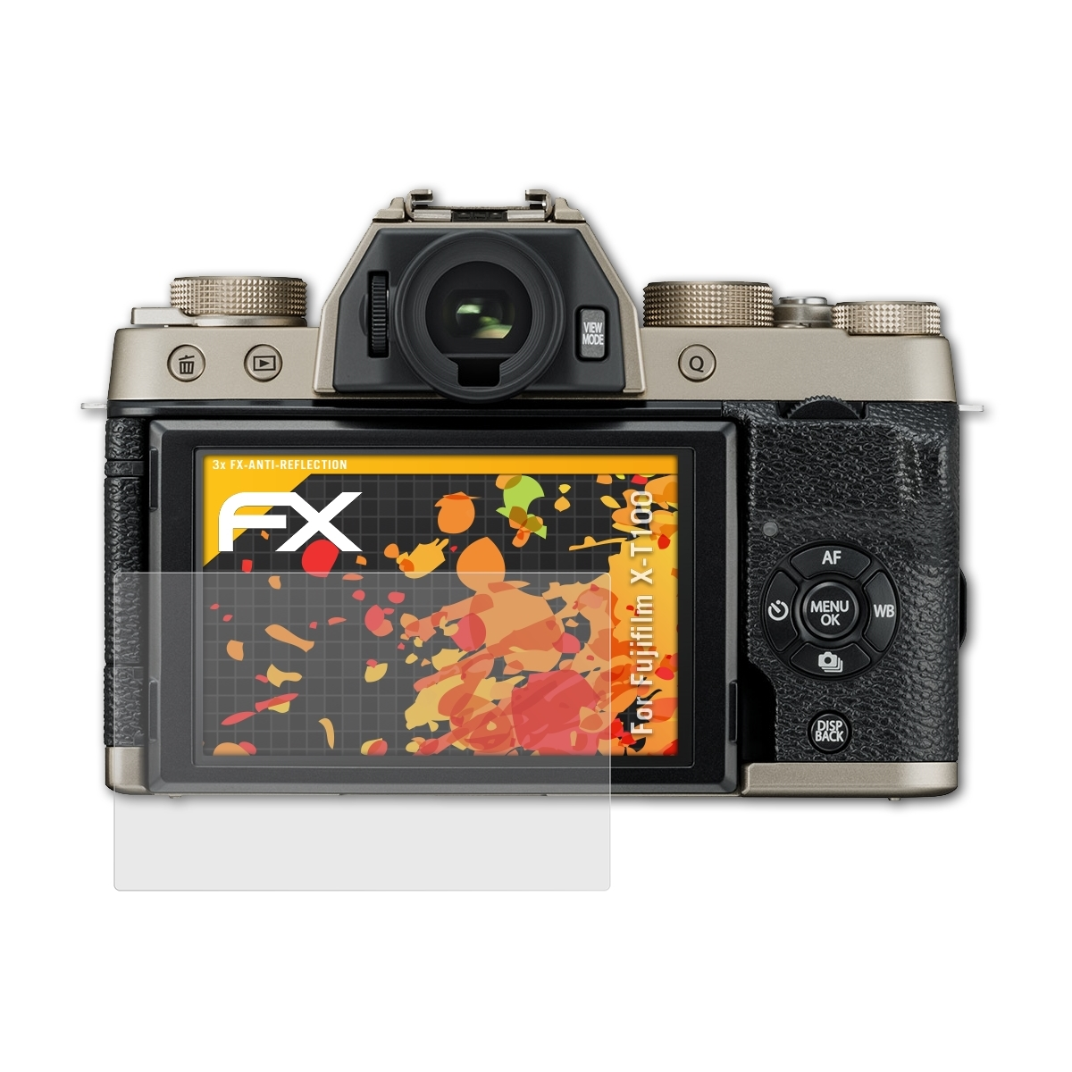 ATFOLIX 3x FX-Antireflex Displayschutz(für X-T100) Fujifilm