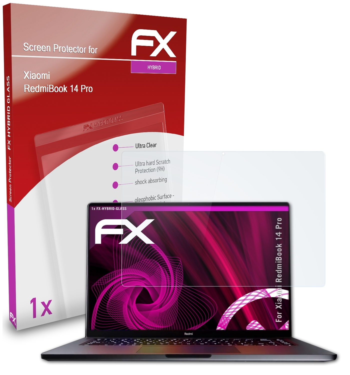 Pro) RedmiBook ATFOLIX FX-Hybrid-Glass Schutzglas(für Xiaomi 14