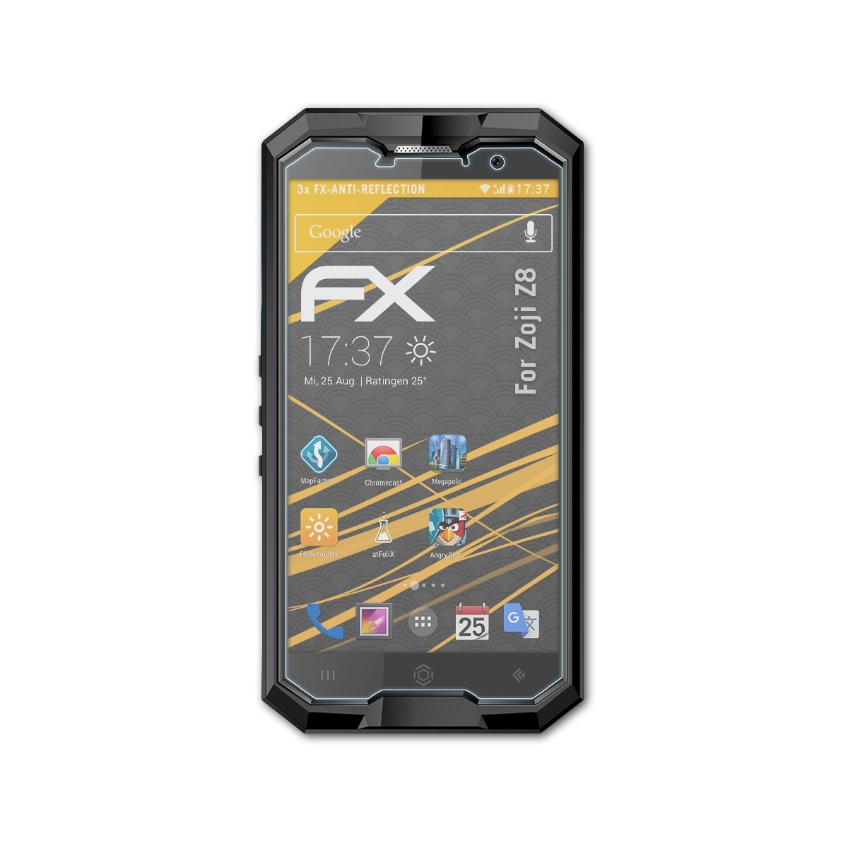 ATFOLIX 3x FX-Antireflex Displayschutz(für Zoji Z8)