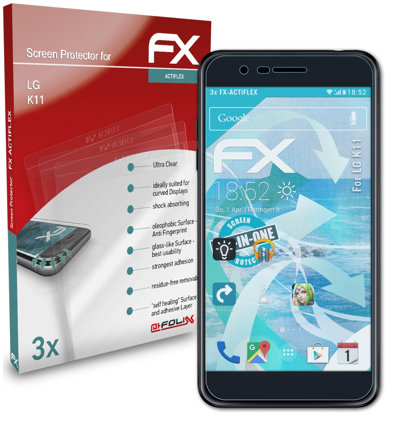 FX-ActiFleX Displayschutz(für K11) LG 3x ATFOLIX