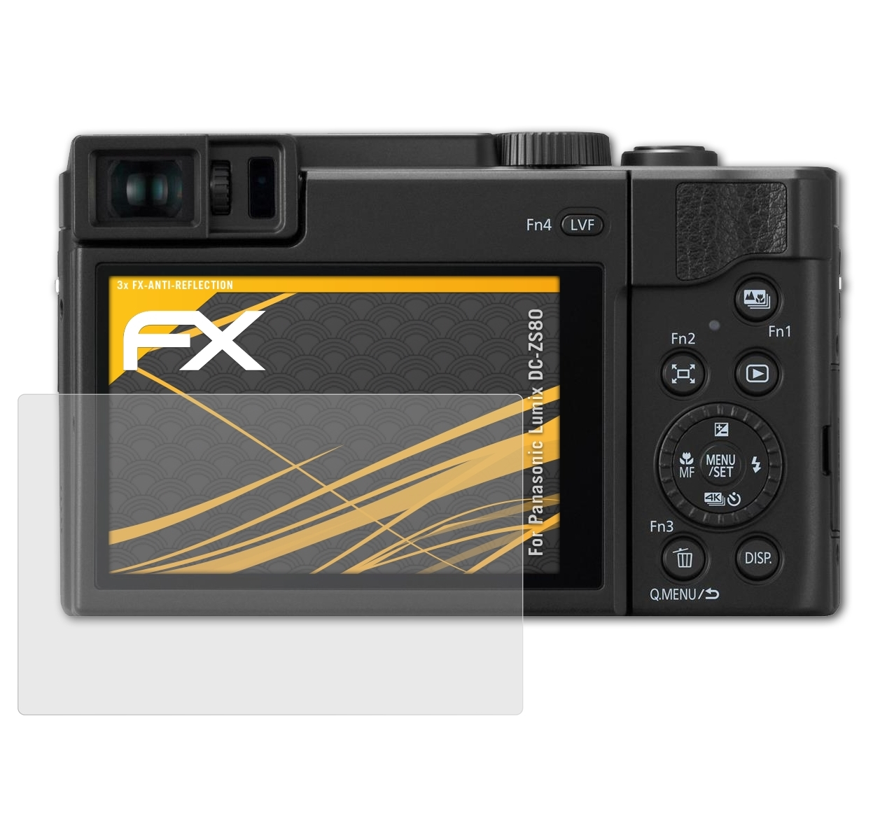 ATFOLIX 3x FX-Antireflex DC-ZS80) Lumix Displayschutz(für Panasonic