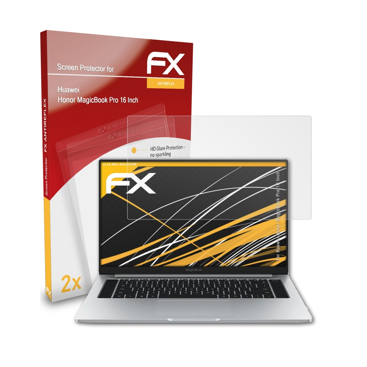 ATFOLIX 2x FX-Antireflex Displayschutz(für Huawei MagicBook Inch)) (16 Honor Pro