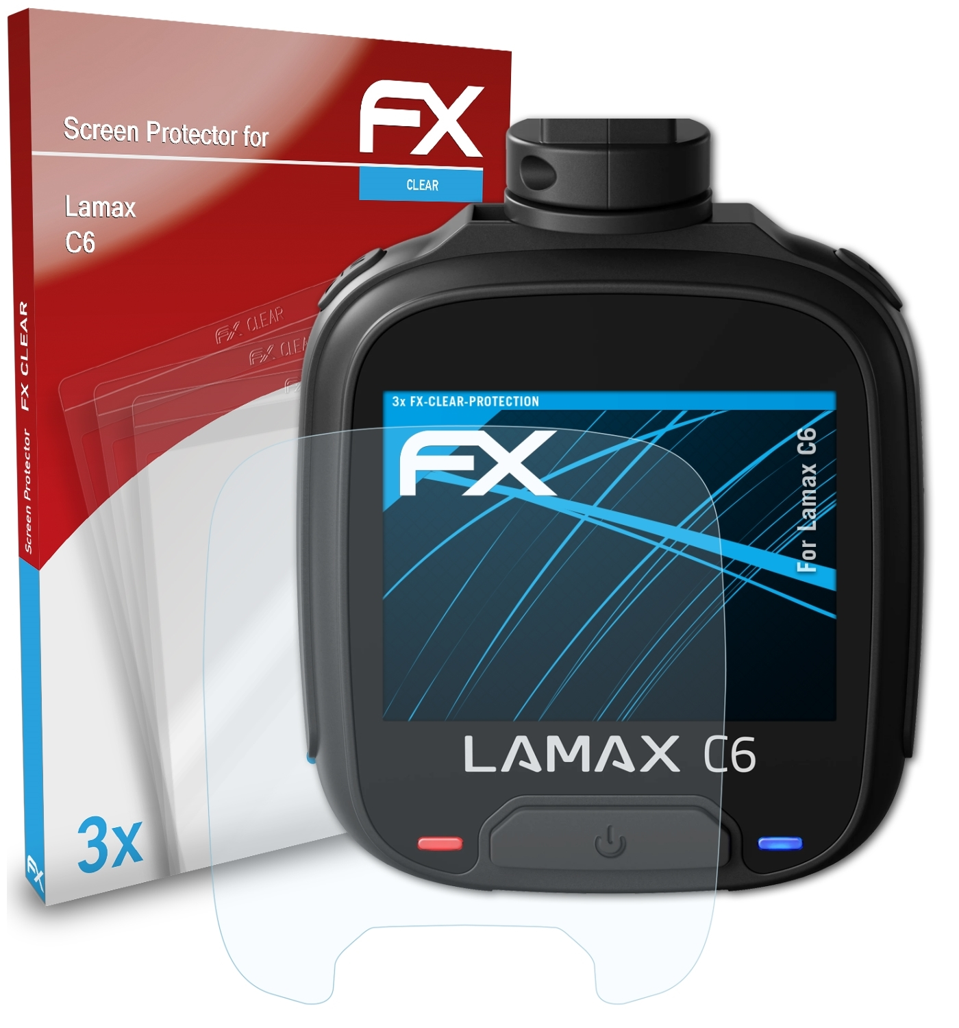 ATFOLIX 3x FX-Clear Displayschutz(für C6) Lamax