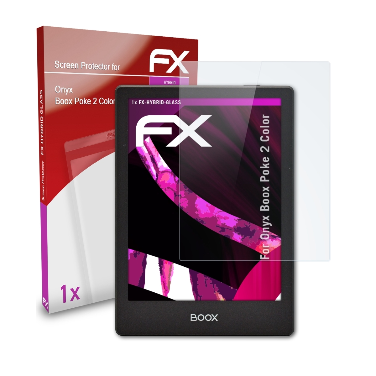 ATFOLIX FX-Hybrid-Glass Poke 2 BOOX Schutzglas(für Color)