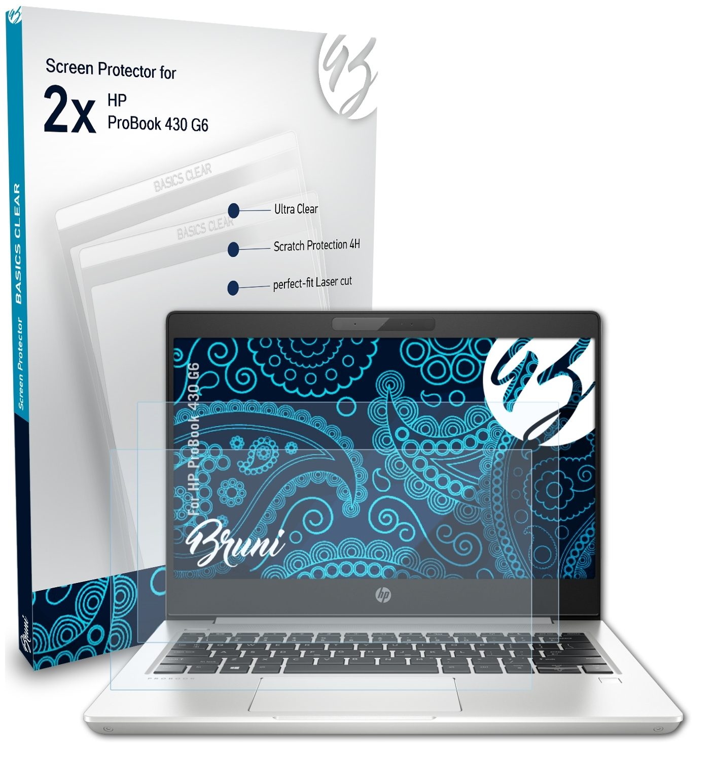 Basics-Clear ProBook G6) BRUNI HP 2x Schutzfolie(für 430