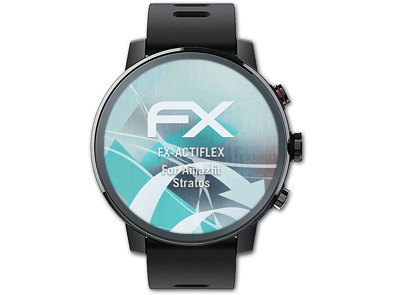 ATFOLIX 3x Amazfit Displayschutz(für Stratos) FX-ActiFleX
