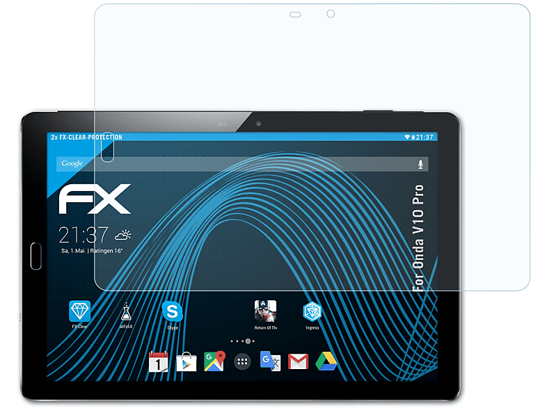 Onda Displayschutz(für 2x Pro) ATFOLIX V10 FX-Clear