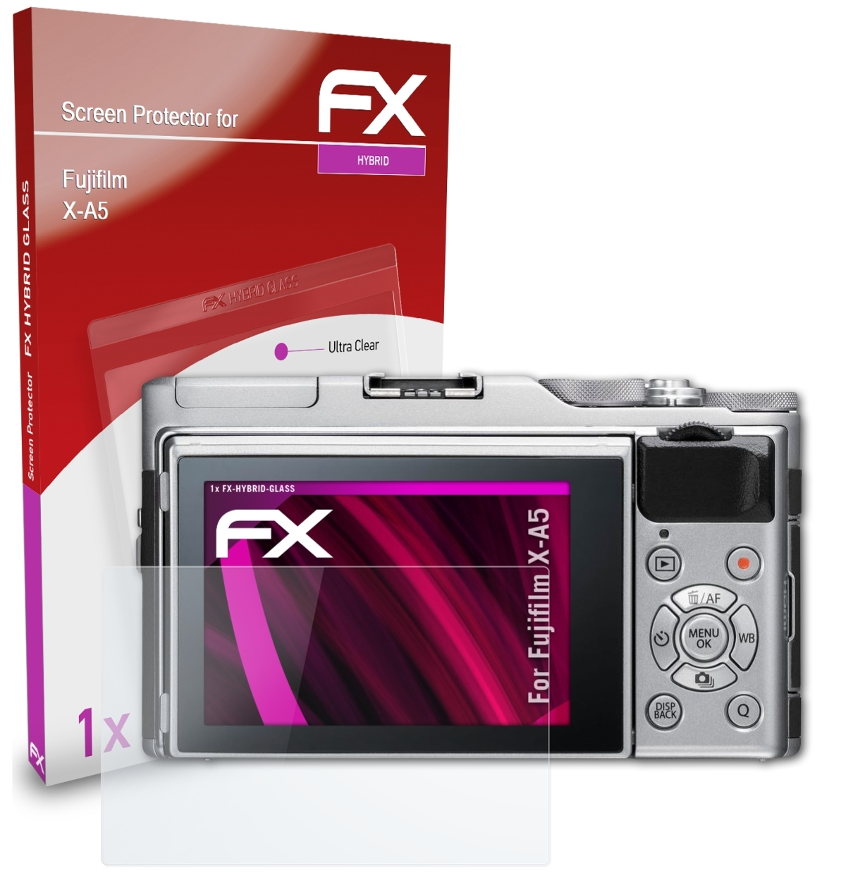 Fujifilm FX-Hybrid-Glass X-A5) Schutzglas(für ATFOLIX