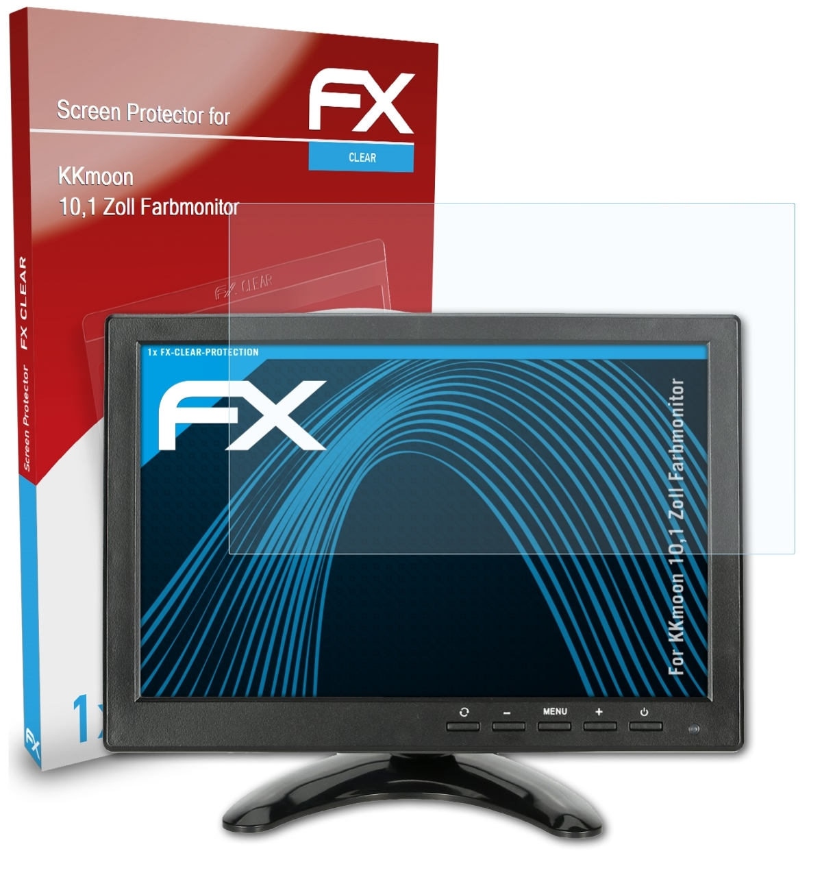 KKmoon FX-Clear 10,1 Zoll Displayschutz(für Farbmonitor) ATFOLIX