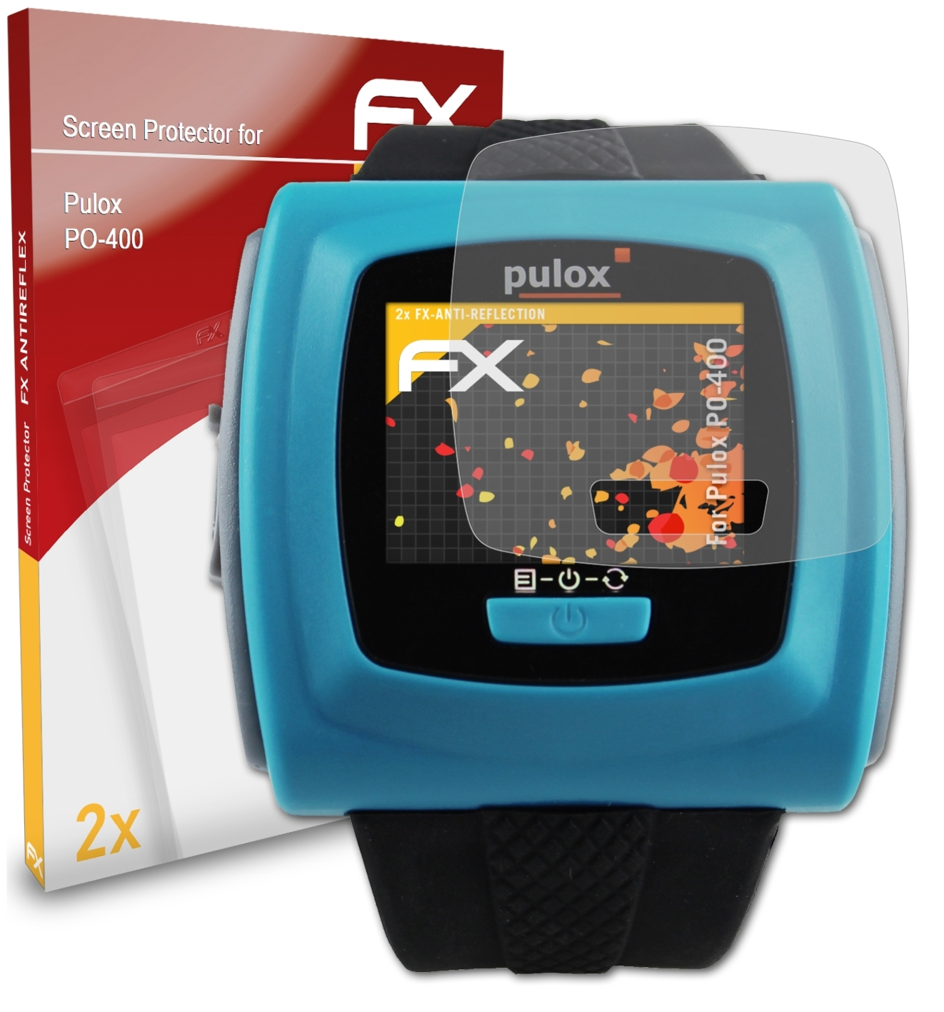 ATFOLIX 2x FX-Antireflex Displayschutz(für Pulox PO-400)