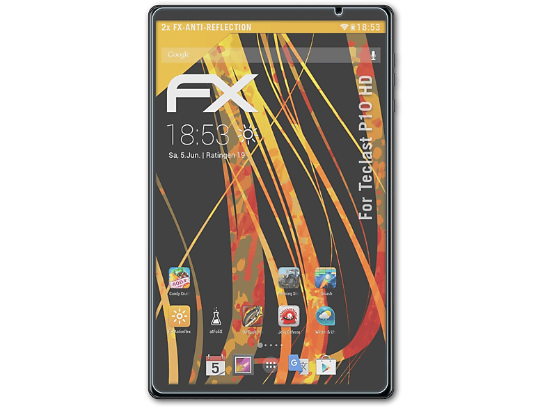 Displayschutz(für FX-Antireflex HD) 2x Teclast ATFOLIX P10